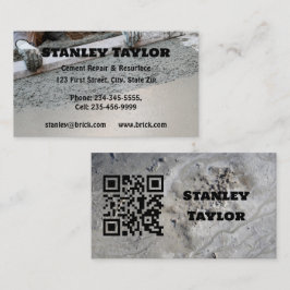 Concrete & Cement Solutions Custom QR Code 名刺
