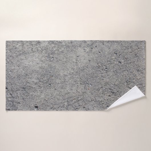 Concrete cement wall gray texture バスタオル (バスタオル)