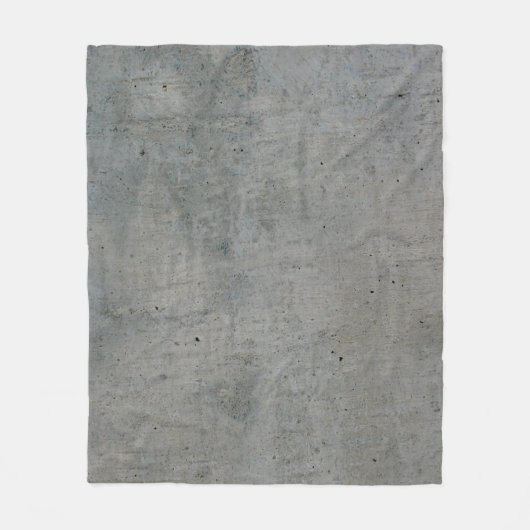 Concrete cement wall gray texture フリースブランケット (正面)