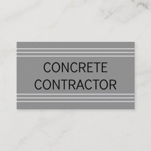 Concrete Contractor名刺 名刺 (正面)