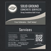 Concrete Contractor QR Code Professional 名刺