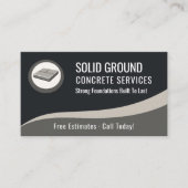 Concrete Contractor QR Code Professional 名刺 (正面)