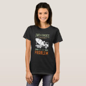 Concrete Finisher Cement Mixer Truck Concrete Mixe Tシャツ (正面フル)