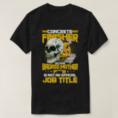 Concrete Finisher Design On Back Of Clothing Pullo Tシャツ (デザイン正面)