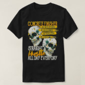 Concrete Finisher No Rich Parents Or Handouts Just Tシャツ (デザイン正面)