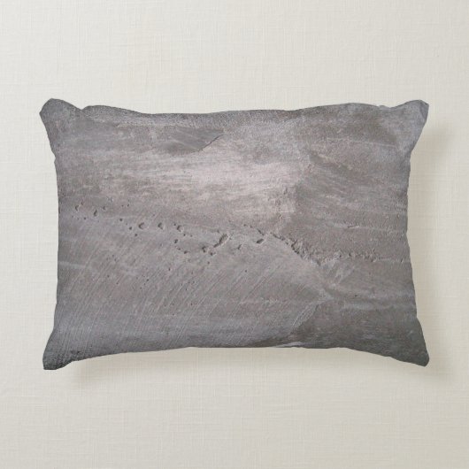 Concrete grey gray wall plaster アクセントクッション (正面)