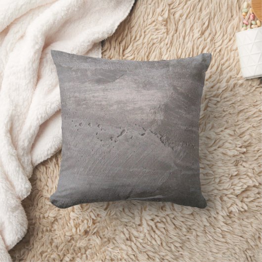 Concrete grey gray wall plaster クッション (ブランケット)