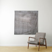 Concrete grey gray wall plaster タペストリー (インサイチュ)