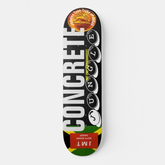 CONCRETE JUNGLE 8 1/4" スケートボードデッキ (正面)