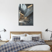 Concrete & Light キャンバスプリント (インサイチュ (寝室))