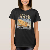 Concrete Mixer Construction Site Construction Work Tシャツ (正面)