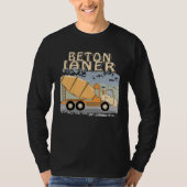 Concrete Mixer Construction Site Construction Work Tシャツ (正面)