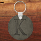 Concrete Monogram Letter K キーホルダー (正面)