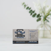 Concrete Plumbing Contractor Business Card | Moder 名刺 (スタンド正面)