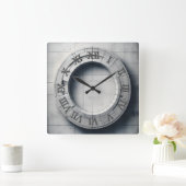 concrete ring  スクエア壁時計 (ホーム)