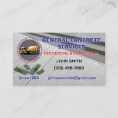 Concrete Service Business Card 名刺 (正面)