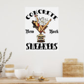 CONCRETE SNEAKERS "TATTOO LOGO" ポスター (キッチン)