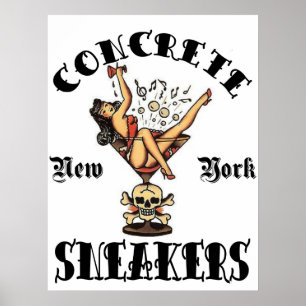 CONCRETE SNEAKERS "TATTOO LOGO" ポスター