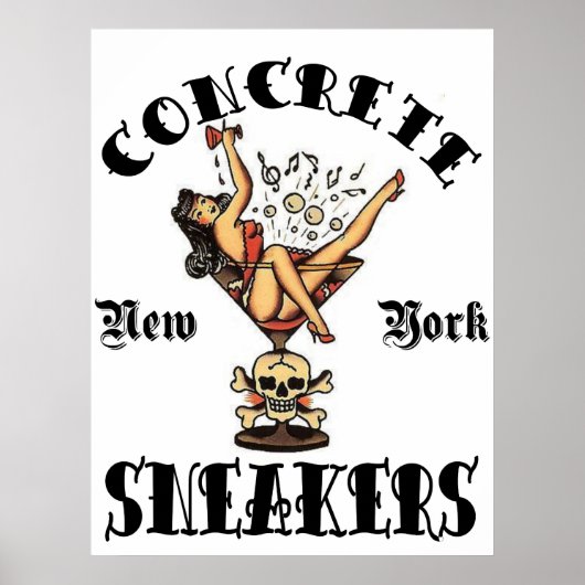 CONCRETE SNEAKERS "TATTOO LOGO" ポスター (正面)