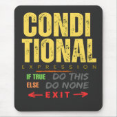 Conditional Expression in Cobol Programming マウスパッド (正面)