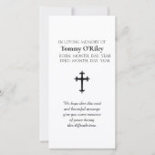 Condolences Blessing Purple, Blue, Orange Prayer (裏面)