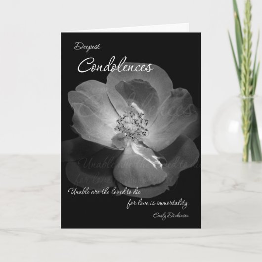 Condolences - Immortality カード (正面)