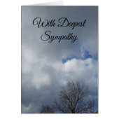 Condolences w/ cloudy storm-looking sky. (正面)