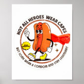 Condom Legend Inappropriate Funny 90s Retro T Funn ポスター (正面)