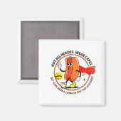 Condom Legend Inappropriate Funny 90s Retro T Funn マグネット (正面/裏面)