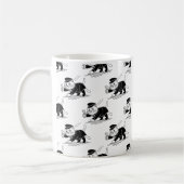 Conductor Cats Unite! Oshiya Cat | Feline Fun  コーヒーマグカップ (左)