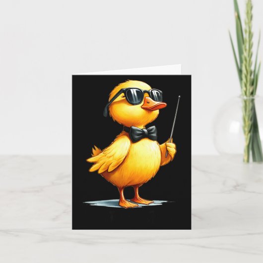 Conductor, Funny Duck Quote  カード (正面)