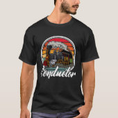 Conductor railroad Model station Railway worker 2 Tシャツ (正面)