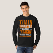 Conductor Train Express Transport Freight Railway  Tシャツ (正面フル)