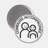 conduite accompagnée マグネット (正面/裏面)