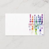 Cone cells rod cells and bipolar neurons of retina 名刺 (裏面)