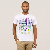 Cone cells rod cells and bipolar neurons of retina tシャツ (正面フル)