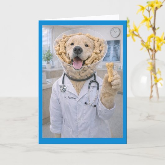 Cone of Bones Trreats Get Well COB-1 カード (黄色い花)