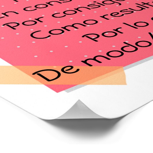 Conectores del discursoポスター ポスター (角)