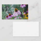 Coneflowerのピンクの庭 名刺 (正面/裏面)