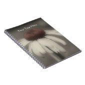 Coneflowerデイジー(白黒ノートブック) ノートブック (右側)