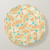 Coneflower紙吹雪オンエッグシェル ラウンドクッション (裏面)