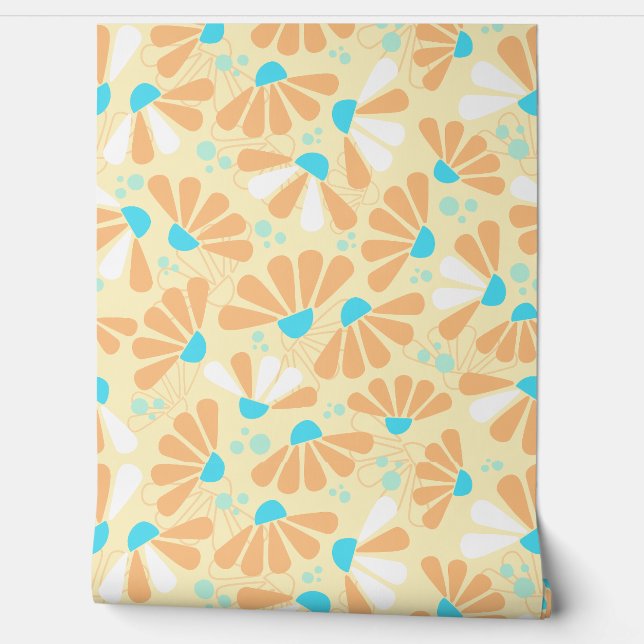 Coneflower紙吹雪オンエッグシェル 壁紙 (ほどく)