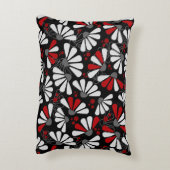 Coneflower紙吹雪オンブラック アクセントクッション (裏面(縦))