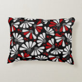 Coneflower紙吹雪オンブラック アクセントクッション (裏面)