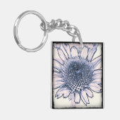 Coneflower Sketchアクリルキーチェーン キーホルダー (正面左)