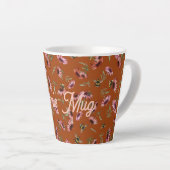 Coneflowers and Bees Herbalist Mom Mug カフェラテマグ (右アングル)