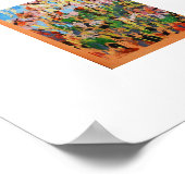 Coneflowers Painting  / Artist Larry Lerew ポスター (角)