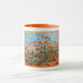 Coneflowers Painting / Artist Larry Lerew マグカップ (中央)