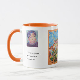 Coneflowers Painting / Artist Larry Lerew マグカップ