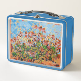 Coneflowers Painting  / Artist Larry Lerew メタルランチボックス